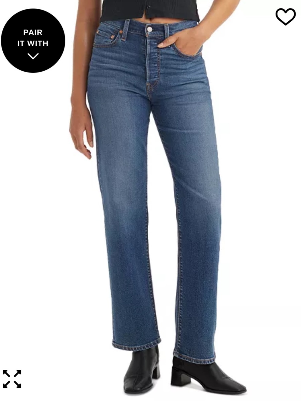 Levi’s Ribecage Ankle Straight Cropped Women’s 31